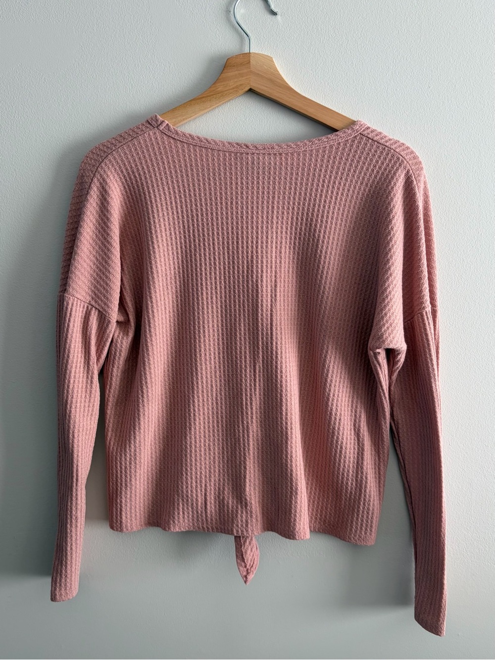 Paper Crane Waffle Knit Tied Front - Picture 4 of 4